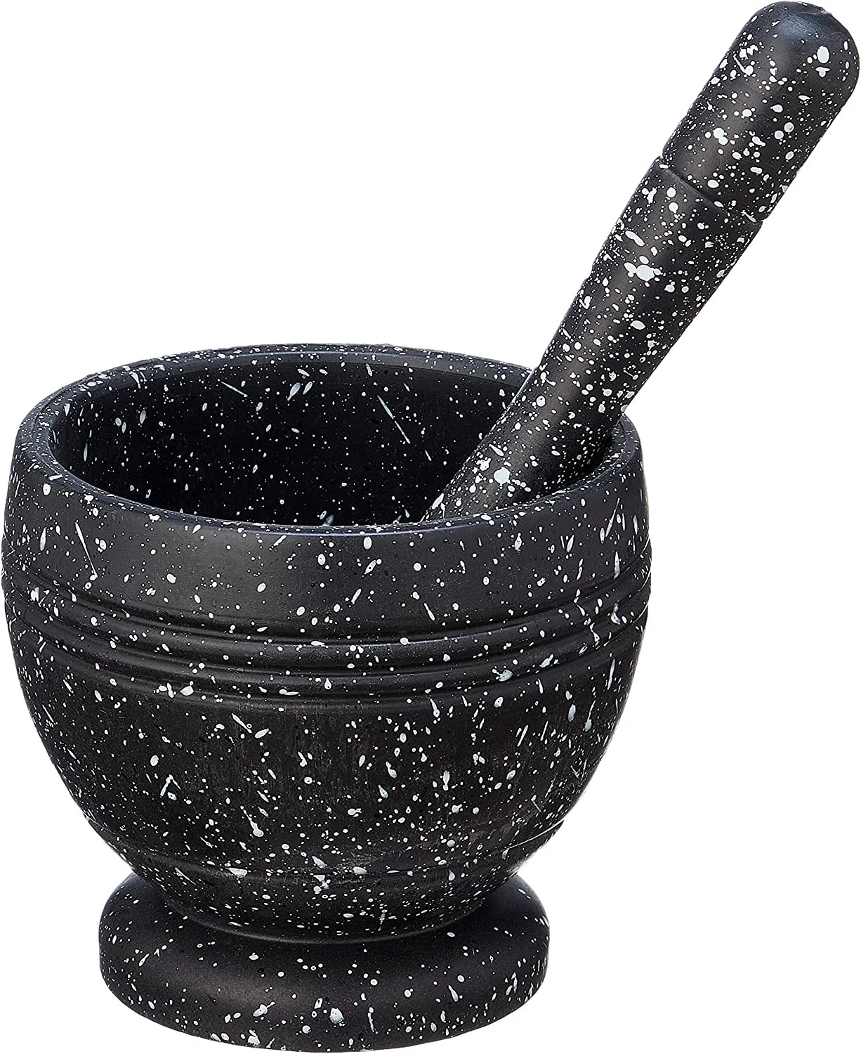 هون ومدق جرانيت، 16 سم - اسود